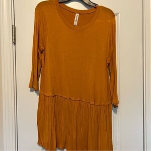 Women's Mustard Tunic Top